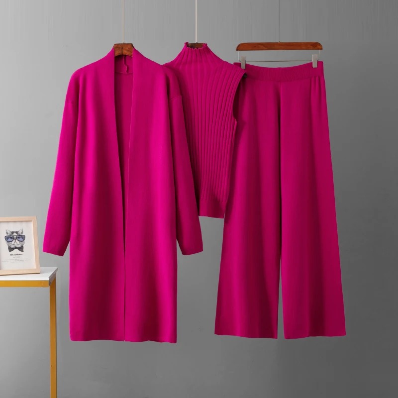 Comfy 3-Piece Sweater Pant Set