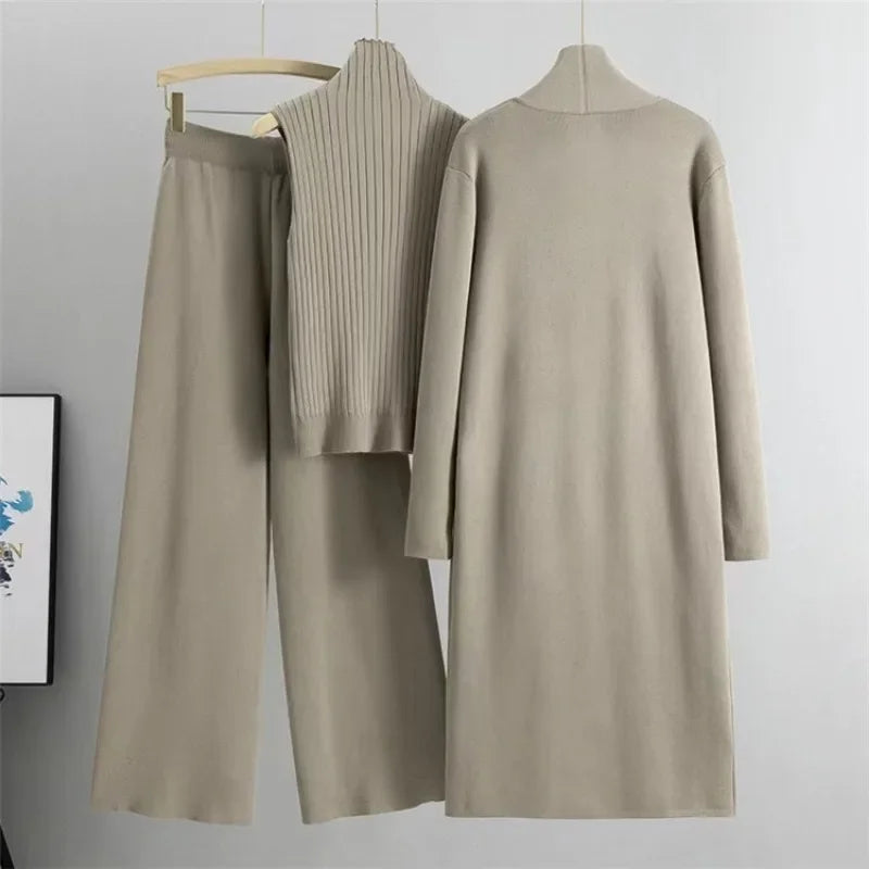 Comfy 3-Piece Sweater Pant Set