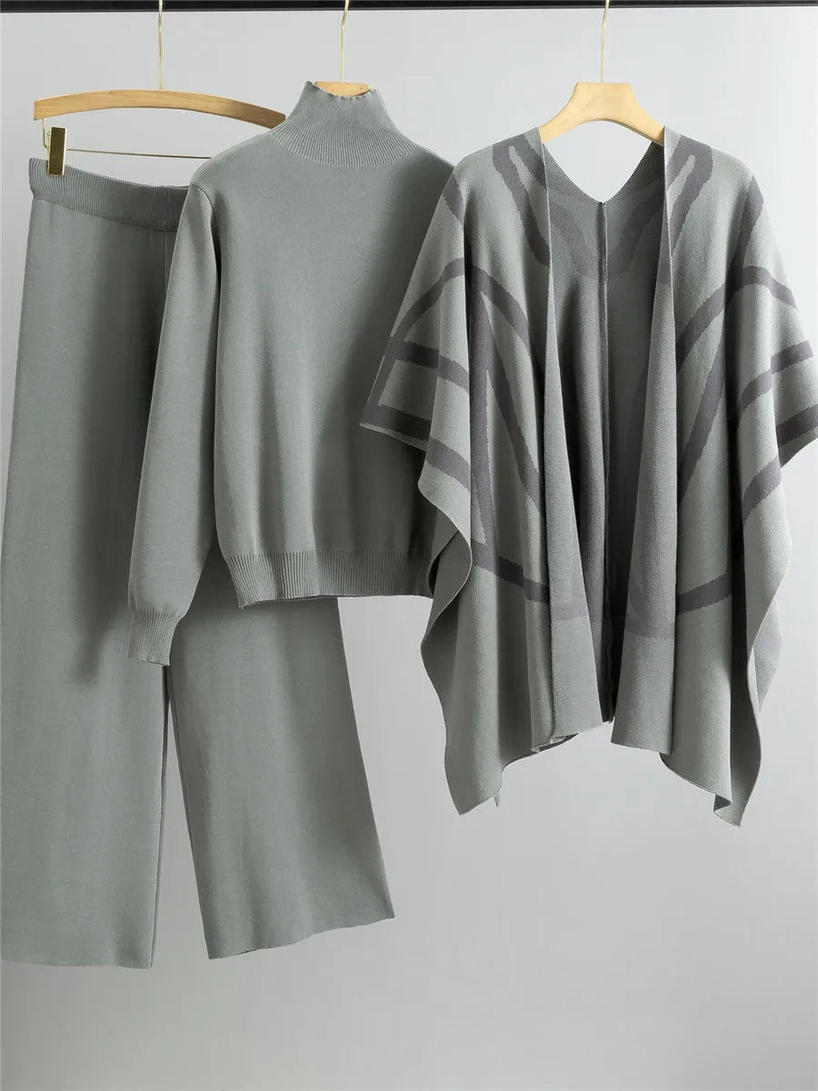 Cozy Turtleneck Sweater 3 Piece Set